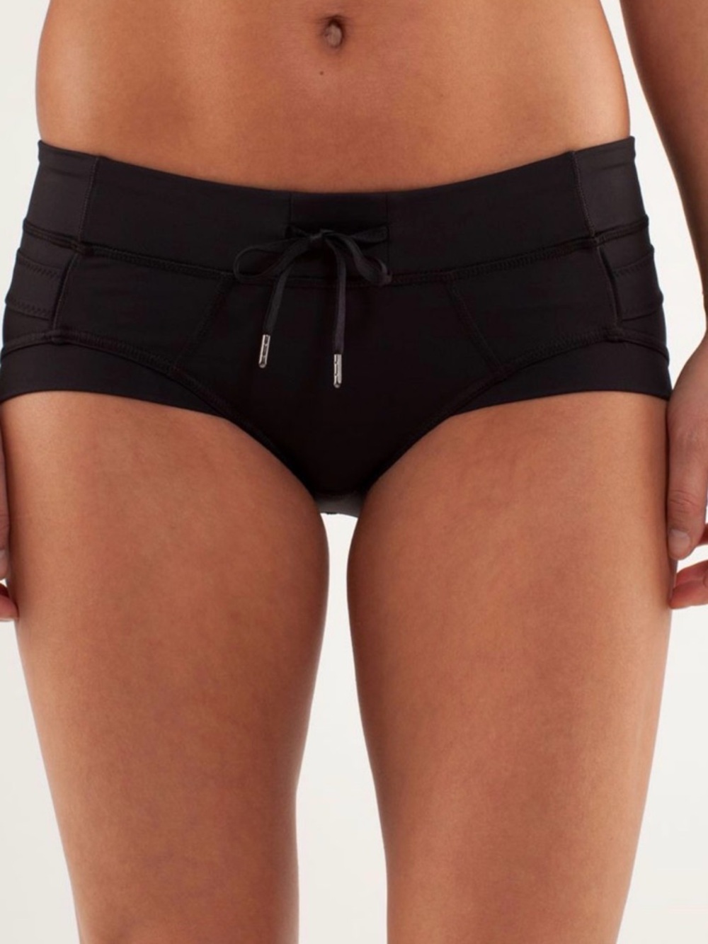 lululemon athletica Black Athletic Shorts with Drawstring